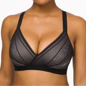 Lululemon Athletica Black Mesh Bra